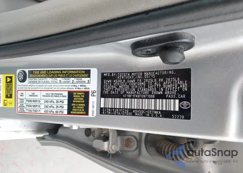 2015 Toyota Camry Le z USA, uszkodzony, nr VIN 4T1BF1FK6FU971006